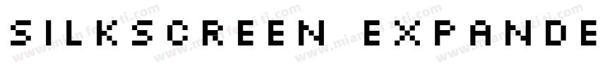Silkscreen Expanded Font字体转换
